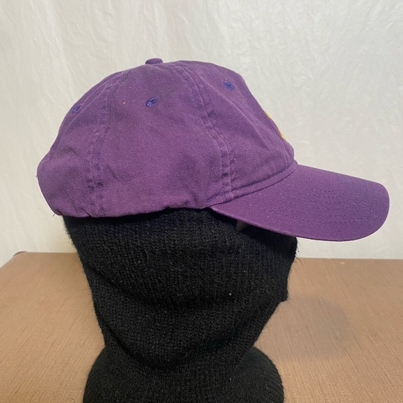 Purple and Gold Baseball Cap with Louisiana Embroidery - Picture 3 of 5